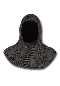 Kettenhaube, brüniert, Größe L ( LARP ) Kettenhaube, brüniert, Größe L ( LARP )